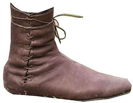 Baitang Bottes en Cuir PU Renaissance Medieval Cosplay Boots Bottes de Moto à Lacets Combat Vintage Distressed Bottes (44 EU, Adulte, Homme, 44, Numérique, Système Taille Chaussures EU, Moyen)