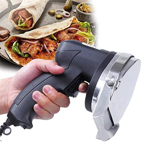 Cortadora de Kebab eléctrica, Cuchillo de Kebab, Cortador giroscópico portátil de 80 W, máquina de Corte de Kebab, Cuchillo Profesional para Doner Kebab, cortadora de Kebab, Cuchillo de giroscopios