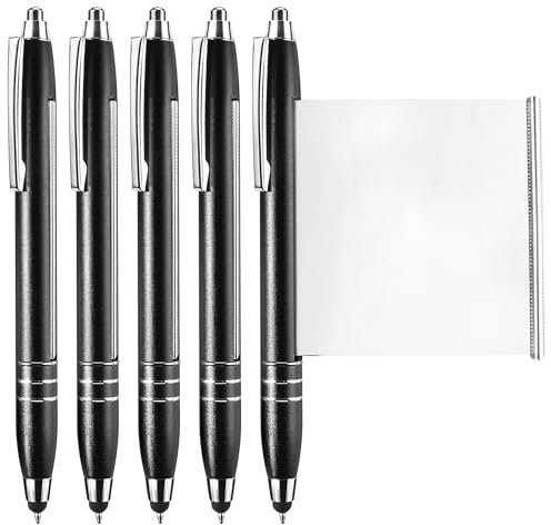 HO-SFSM 5 Stück Kugelschreiber aus Metall, Kugelschreiber mit Kärtchen für Studenten, Abschlussfeier, Büro, Schule