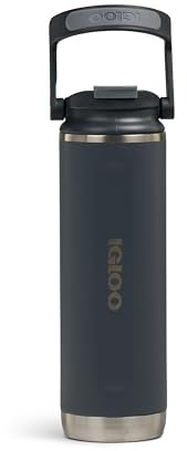 IGLOO Bouteille Thermos Tumbler 16, bouteille en acier inoxydable, anthracite, étanche, 0,45 L
