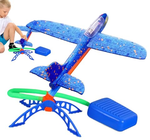 Kustimantu Cohetes para niños, juguete de avión de lanzamiento, juego interactivo al aire libre para niñas de 1 a 3 años para jardín y parque
