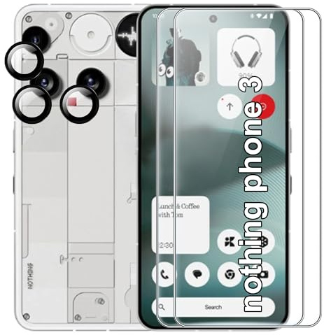 Suttkue For Nothing Phone (3) [2 pack] Screen Protector + [1 pack] Kamera Glass,Anti-Scratch,Bubble-Free Protective Film,High Transparency