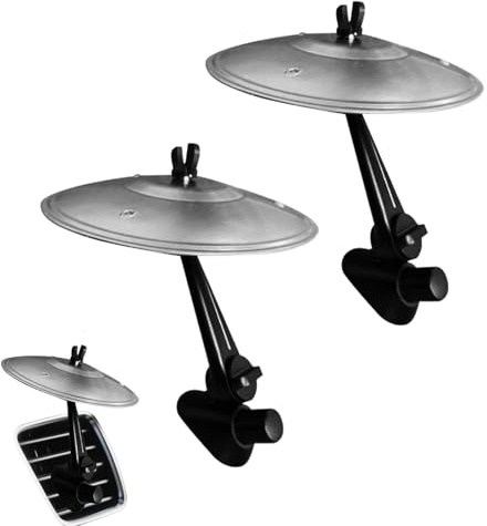 2 Pezzis Auto Crash Cymbals, Piatti Crash Per Auto, Mini Tamburo Gli Amanti Della Musica, piattos Batteria Da Macchina Per Autos, Autos Musica Piatti Crashs, Simbolo dells'auto Tamburo Sfiato Aria(B)