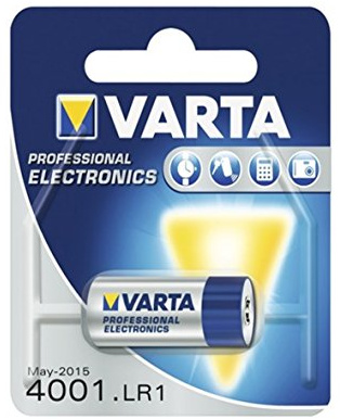 Varta - Pila (4001/LR1, 1,5 V, 30,2 mm, diámetro: 12 mm)