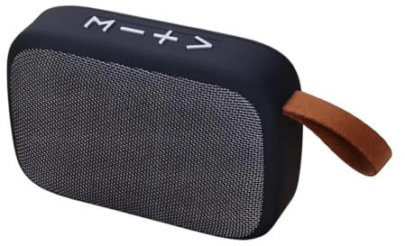 DIGIQUEST Casse senza fili con Lettore mp3, Radio FM, Microfono, Slot micro SD, Slot USB, Potenza 3w. BAG in semiltessuto colore nero e grigio