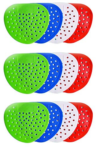 VICSPORT 12 Pcs Urinal Screen, Strong Fragrance, Less Splash, Debris out, Scented Urinal Screen Splash Mat