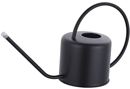 CIYODO Regadera y Mango Ergonómico de Acero Inoxidable de 1,3 L Boquilla Larga para Regar Plantas en Jardín y Exteriores