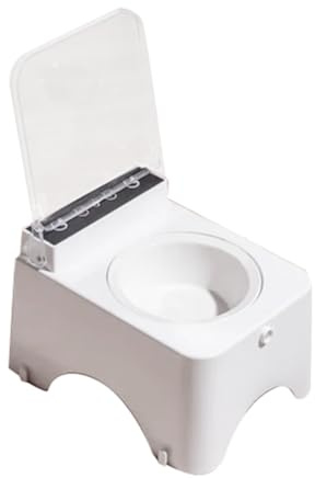 Bloepum Smart Cat Bowl with Infrared Sensor Automatic Lid - Anti-Mouse Pet Feeder for Cats and Dogs Food Dispenser