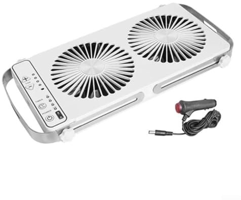 Ventilateur de fenêtre de toit compact pour camping-car conçu pour un ajustement parfait dans différents modèles et tailles (blanc)