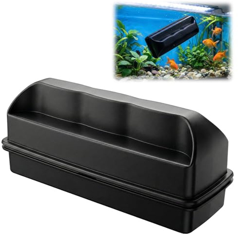 Menibeuty Pulitore per vetri per acquario, magnete per alghe, strumento magnetico per la pulizia dei vetri, per vetro fino a 10 mm di spessore