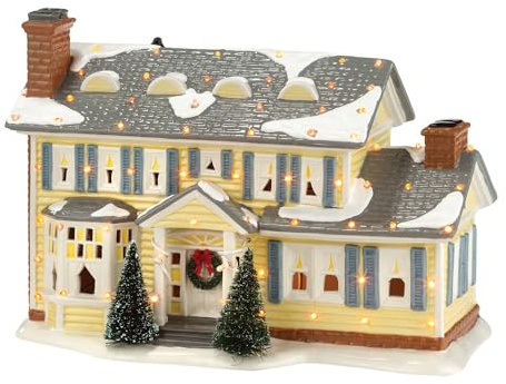 Department 56 Snow Village National Lampoons Christmas Vacation the Griswold Holiday House Lit Building, 7.48 Inch, Multicolor