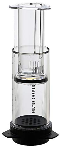 Delter Coffee Press - Coffee Maker 400ml (Transparent/Clear) Filter Espresso Coffee Maker