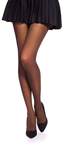 Romartex Colourful Microfiber 20 Denier Tights, M, dark brown