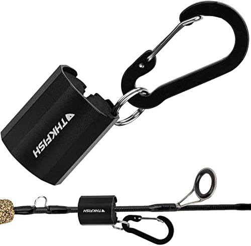 THKFISH Soporte Cañas de Pescar Titular de la Caña de Pescar Soportes para Cañas de Pescar para Pesca con Mosca Black-1Pcs
