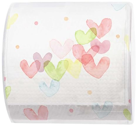 1 Toilettenpapier Herzen Bunt 200 Blatt