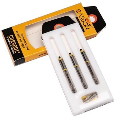 CUESOUL TERO AK7 Carbon Dart Shafts/Stem,Slim,Built-in Spring Telescopic,Set of 3 pcs