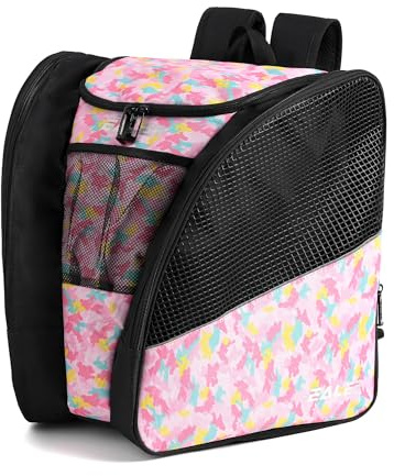 EALER SBH202 Ice Skate Bag Ice Skating Backpack, Roller Skates Ski Boot Bag, Ice & Inline Skate Bag - Large Capacity Waterproof Protective Gear