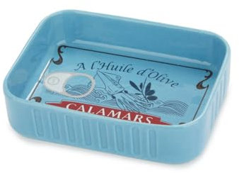 Balvi Cuenco Aperitivo Conserverie Calamars Color Azul Diseño Retro de conserva de calamares Cerámica