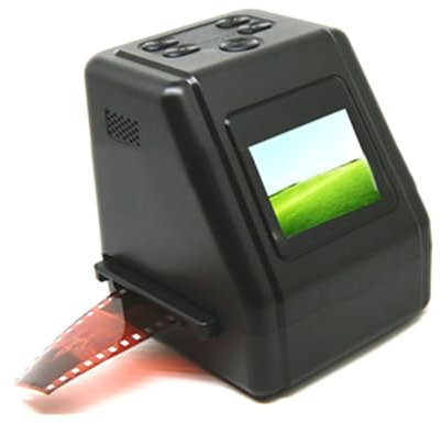 Escáner digital de películas y fotos 8 megapíxeles Escáner de película Convertir 135/126/110mm diapositivas y fotos de película Guardar en Digital