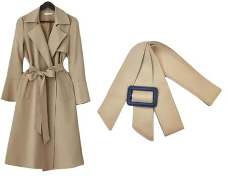 Cintura per Cappotto,Cinturadadonna con fibbia,Cintura in vita dadonna,Cintura in vita da donna con fibbia,Trench da Donna Cintura,per giacca a vento da donna
