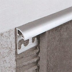 EINSIDE Profilo pavimenti e rivestimenti, Profilo jolly ad angolo, Profilo jolly alluminio satinato, H 10 mm