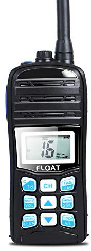 VHF Radio Marine RS-35M Handheld Boat Radio Transceiver, IP67 Waterproof Walkie Talkie Rechargeable, Professional Float Two Way Radio 156-162 MHz Channel 16 with Battery Charger for Fishing & Boating