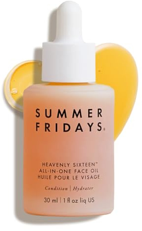 Summer Fridays Heavenly Sixteen Face Oil - All-In-One Hydrating Face Oil for Dry Skin - Made with a Restorative Blend of 16 Non-Comedogenic Oils to Help Condition and Plump Skin (1 Fl Oz)