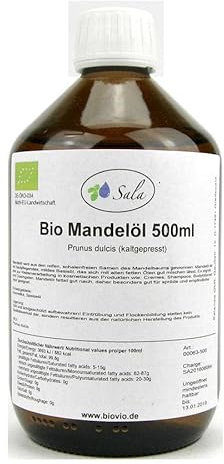 Sala Mandelöl kaltgepresst BIO (500 ml Glasflasche)