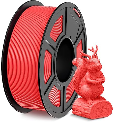 SUNLU PLA Filament 1.75mm, 3D Drucker Filament PLA 1.75mm, 3D Filament Maßgenauigkeit +/- 0,02mm, Passend Für Sie Meisten FDM 3D Drucker, 1KG Spule. (PLA Cherry Red)