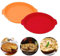 DGN Obstkuchenform,2 Stück Tortenboden backform,28 cm Tortenbodenform Silikon Rote & Orange,Antihaft Rund Kuchenform Quicheform,Wiederverwendbar Tarteform Silikon,für Quiche Pizza Tarte Kuchen Pie