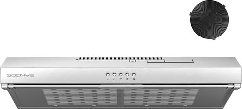 SOONYE 60 cm visière hotte sous armoire hottes aspirantes en acier inoxydable mural ventilateur d'extraction de cuisine