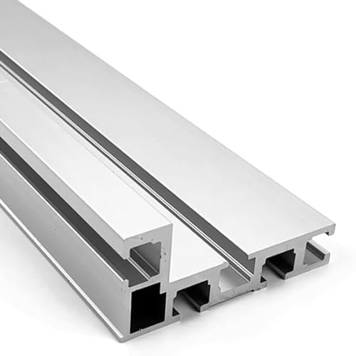 T Nut Schiene Gehrungsschiene, 75 Typ 1200MM T Schienen,Aluminium T-Nut Führungsschiene, DIY T-Nut Gehrungsschienenlehre, Holzbearbeitungs-Tischkreissäge Mini-T-Schiene für Zaunbefestigung