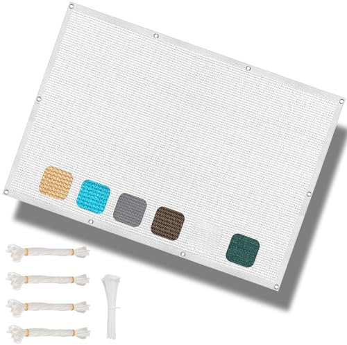 Sonnensegel, groß, 1,8 x 10 m, für Garten, atmungsaktiv, UV-Schutz, rechtwinklig, mit Ösen und Gratis Seil, ideal für Partys im Freien und als Terrassendekoration