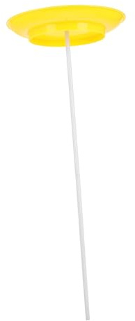 ERINGOGO Kit de Jonglage avec Assiette Tournante et Bâton en Plastique Léger Jaune pour Performances Acrobatiques sur Scène, Adapté aux Débutants et Professionnels