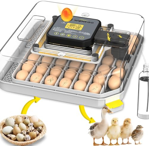 Incubators for Hatching Eggs Egg Incubator for Lab Home Farm with Automatic Egg Turning for Chicken, Ducks, Goose, Quail 48 Eggs