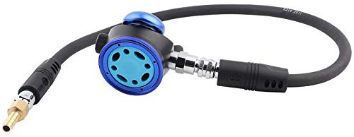 GUOHOQIX Equipo de Buceo con válvula de respiración, regulador de Snorkel de Segundo Nivel de Metal Puro con Tubo de presión Media
