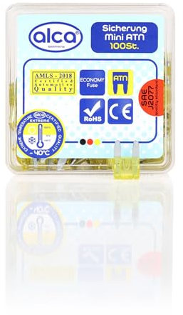 Mini-Sicherungen 20A, 100 St. Economy Box