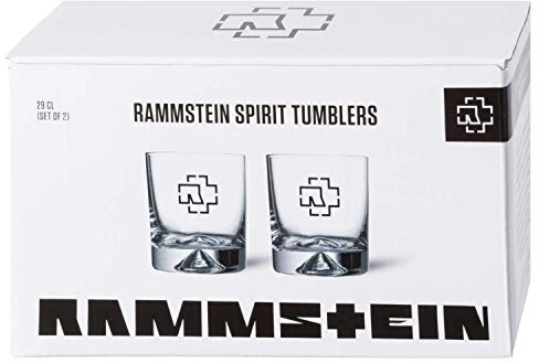 Rammstein Tumbler Logo 2-pack 0,29 l glas, officiell bandmerchandise