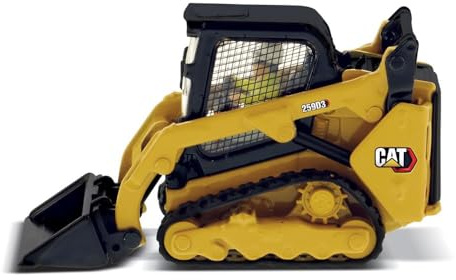 Diecast Masters 1:50 Scale Caterpillar 259D3 Compact Track Loader with Attachment Accessories | High Line Series Cat Trucks & Construction Equipment Model 85677