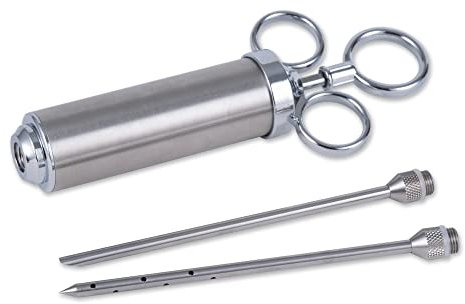 RSVP International 8171 Endurance Küchenwerkzeug-Kollektion Marinadenspritze mit austauschbaren Nadelspitzen, Edelstahl