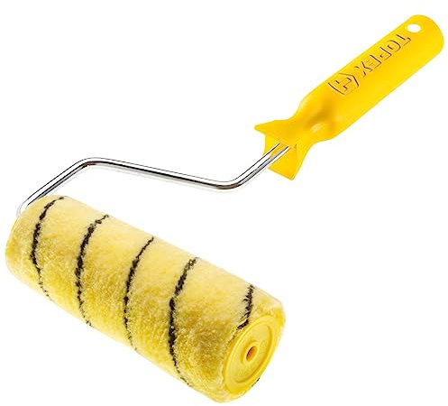 TOPEX Maler Farbroller - Wand und Deckenmalerei - Pinsel Farbwalze Walzenbürste Rollerwalze Rollerpinsel für Anstricharbeiten und Renovierung - Rolle Emulsionrolle - 18 cm