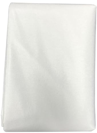 Polyester stryk på mellanfoder tyg kläder sytillbehör ensidig självhäftande foder lätt smältbar 100 cm bred (vit 30 g - 5 meter)