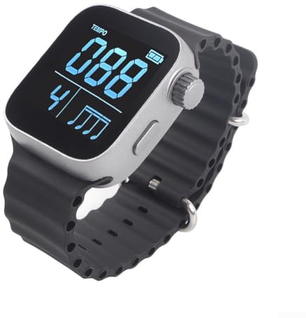 Metronomo a vibrazione, orologio elettronico a vibrazione, metronomo silenzioso multifunzione, digitale intelligente indossabile