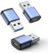 MoKo USB to USB C Adapter 3 Pack, 5Gbps Type C Female to USB 3.0 Male Adapter USB C Charger Connector Compatible with iPhone 16 15 14 13, Apple Watch 10 9 8 7, AirPods 4, CarPlay, Galaxy S24 S23