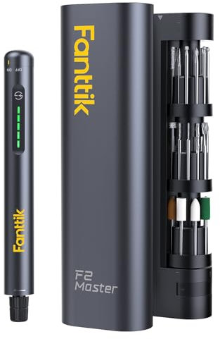 Fanttik F2 Master Mini Amoladora Eléctrica, Motor NeoPulse, 5 Velocidades Variables, 25000 RPM, 35 Accesorios,Herramientas Giratoria,Variables para Pulido, Grabar, Taladro, Lijado, Moler, Bricolaje