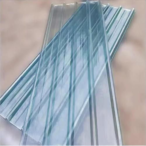 AIROTRON 3/5/6/9/10/12 Pcs Clear Roof Sheet,1.5 mm Corrugated Roofing Sheets,Fiberglass Daylighting Panels,Roofing Cladding Panel,Heat-Insulating Roofing Tiles,for Balcony Carport (35x24in,6 Pcs)