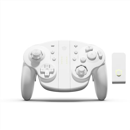 NYXI Wizard 2 Gamecube Switch Controller, TMR Hall Joystick Wireless Switch Controller, Einstellbare Trigger, NFC, Programmierbare Tasten, 6-Achsen-Gyroskop, HD-Rumble für Switch/Gamecube/PC/Wii