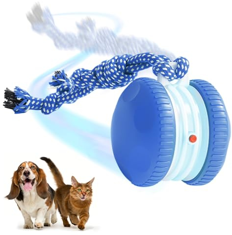 TZQFROCE Juguete interactivo para perros y gatos, bola rodante automática para perros, 2 modos de juego, pelota interactiva para actividades y entretenimiento