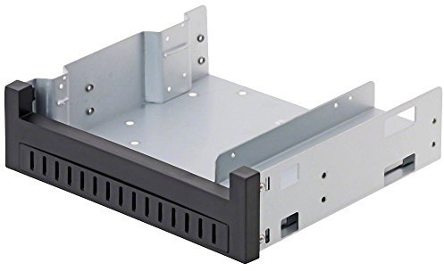 Delock 5.25″ Einbaurahmen für 1 x 5.25″ Slim Laufwerk + 1 x 2.5″ oder 3.5″ HDD