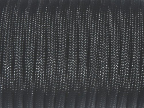 7 Strand Core 500 pund fallskärmslina snodd snodd typ III-30 m (svart (16#))